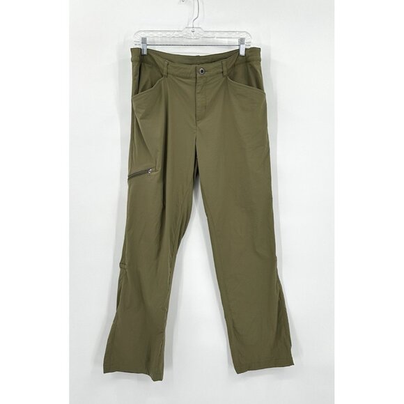 PATAGONIA quandry pants hiking granola convertible roll up outdoor green 14 - Picture 1 of 10